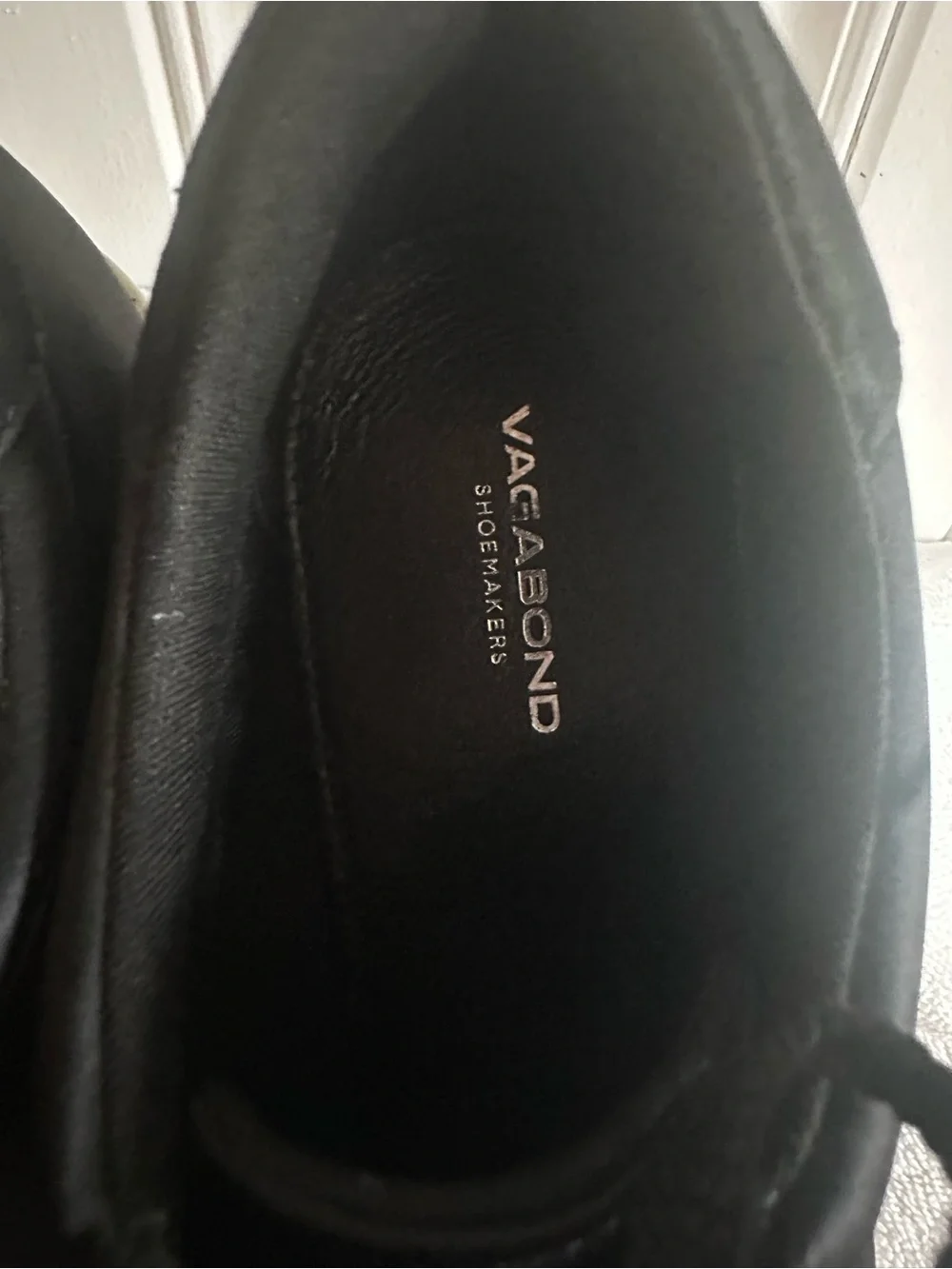 Vagabond Black Lace-Up Platform Sneakers